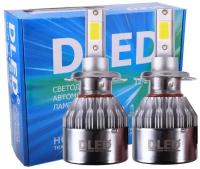 Автомобильная LED лампа DLED H7, C6 Original, 12V, 6500K, в наборе 2 шт 9864818