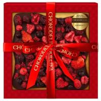 Шоколад Chokodelika "Бэррифэст", темный с украшением, 180 г