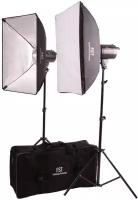 Комплект импульсного света FST F-300 Softbox Kit + радиосинхронизатор FST VC-604DC в подарок!