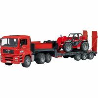 Тягач Bruder MAN TGA с полуприцепом и телескопическим погрузчиком Manitou MLT633 02-774