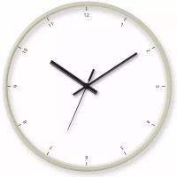 Часы настенные Troykatime круглые пластик цвет бежевый бесшумные ø30 см