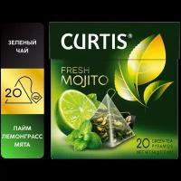 Чай зеленый Curtis "Fresh Mojito" в пирамидках, 20 пак