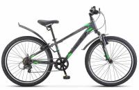 Велосипед Stels Navigator 400 V 24 F020 (2024) 12 серый/зеленый (требует финальной сборки)