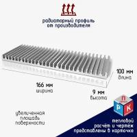 Профиль алюминиевый Радиатор охлаждения Теплоотвод
