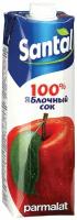 Сок SANTAL (Сантал), яблочный, 1 л, для детского питания, тетра-пак, 547716 В комплекте: 3шт