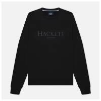 Мужская толстовка Hackett London Logo Crew Neck чёрный, Размер XXL