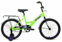 Велосипед ALTAIR KIDS 20 (20" 1 ск. рост. 13") 2022, ярко-зеленый/фиолетовый, IBK22AL20041