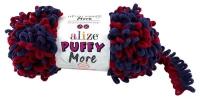 Пряжа для вязания Alize 'Puffy More' 150г 11,5м (100% микрополиэстер) (6268), 2 мотка