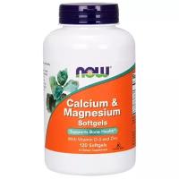Минералы NOW Calcium & Magnesium +D3 120 гел.капс