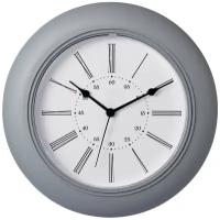 Часы настенные кварцевые ИКЕА СКАЙРОН, серый