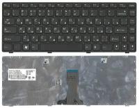 Клавиатура для ноутбука Lenovo IdeaPad Z380, Z480, Z485, G480 черная, рамка черная