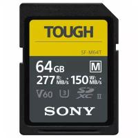 Карта памяти Sony Tough SDXC 64GB UHS-II U3 V60 R277/W150MB/s (SF-M64T)