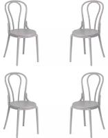 Комплект стульев TetChair THONET (mod. PL62), 4 шт., пластик, серый