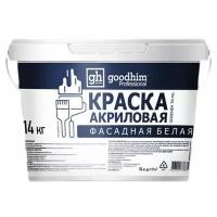 Краска акриловая Goodhim Фасадная TN M1 полуматовая белый 8.8 л 14 кг