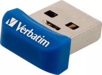 Флешка Verbatim Store 'n' Stay NANO USB 3.0 16 ГБ, синий