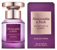 Abercrombie & Fitch Женский Authentic Night Парфюмированная вода (edp) 30мл