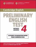 Cambridge Preliminary English Test 4 Student's Book