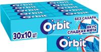 Orbit жевательная резинка без сахара "Сладкая мята", 30 пачек по 13,6 гр