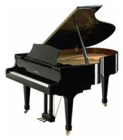 Kawai GX-3H M/PEP Cалонный рояль/Длина 188см/Черный полированный/Покрытие клавиш Neotex/Крышка с амо