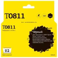 Струйный картридж T2 IC-ET0811 (C13T0811/T1111/T0811/Epson Stylus Photo R270/R290/R390) для принтеров Epson, черный