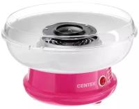 Аппарат для сахарной ваты CENTEK CT-1445, 16 л, розовый/белый