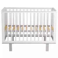 Кроватка детская POLINI KIDS SIMPLE 340, белый-серый