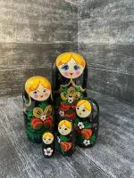 Матрешка с хохломской росписью 5 кукол