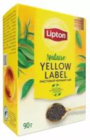 Чай чёрный листовой Lipton Yellow Label, 90г