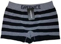 Трусы GREENICE, размер M/L, черный, серый