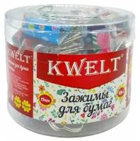 Зажимы KWELT с печатью 19 мм, 40 шт