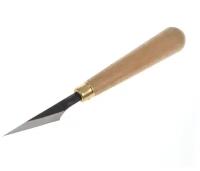 Нож № 75 левый (40мм) с круглой ручкой для резьбы по дереву. Татьянка