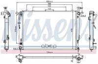 66781 NISSENS Радиатор двигателя KIA SORENTO II (XM) (10-) 2.4 GDI