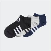 Носки (3 пары) Adidas KIDS LOW CUT 3P MGREYH/BLACK/CONAVY Дети FM2337 KXXL