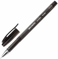 Ручка гелевая BRAUBERG "Income", черная, корпус тонированный, игольчатый узел 0,5 мм, линия письма 0,35 мм, 12 шт