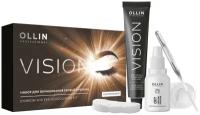 OLLIN Professional Набор для окрашивания бровей и ресниц Vision, коричневый, 0.85 г, 1 уп