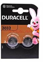 Duracell CR2032 Батарейка литиевая, CR2032-2BL, 3В, блистер, 2 шт