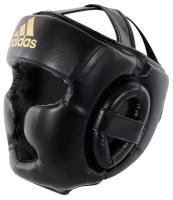 adiSBHG041 Шлем боксерский Speed Super Pro Training Extra Protect черно-золотой - Adidas - Черный - S