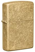 Оригинальная бензиновая зажигалка ZIPPO Classic 49477 с покрытием Tumbled Brass