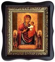 Виленская икона Божьей Матери (Одигитрия) на холсте