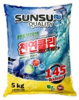 Sunsu Quality Multi Color Стиральный порошок универсальный концентрированный бесфосфатный для цветных 5 кг на 145 стирок в мягкой упаковке