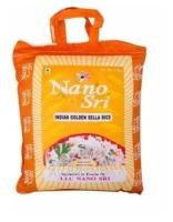 Индийский Рис Голден Селла (Golden Sella) Пропаренный Нано Шри (Nano Sri) 3 упаковки по 1000 гр