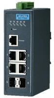 Промышленный коммутатор Advantech EKI-7706G-2F-AE 4GE+2SFP Gigabit Managed Redundant Industrial Switch