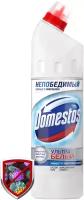 Domestos Ультра Белый, чистящее средство для туалета и ванной, Антибактериальный эффект, 750 мл