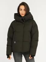 Куртка женская пуховик A PASSION PLAY, зимняя SQ69395, цвет черный, размер XXL