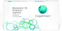 Контактные линзы Biomedics 55 Evolution asphere 6 линз R 8,6 -4,50