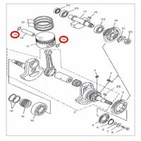 Кольцо стопорное поршневого пальца ATV 500 Hisun 91301-F18-0000 LU022886