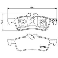 Колодки Зад Mini Mini Convertible R52 07/04-11/07 Brembo арт. P06032