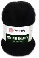 Пряжа Yarnart Mohair Trendy черный (102), 50%мохер/50%акрил, 220м, 100г, 1шт