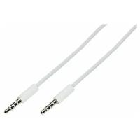 Аудио кабель 3,5 мм штекер-штекер 1 м белый REXANT (18-1110)