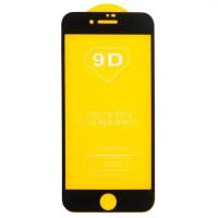 Защитное стекло на iPhone 6/6S, 9D, черное